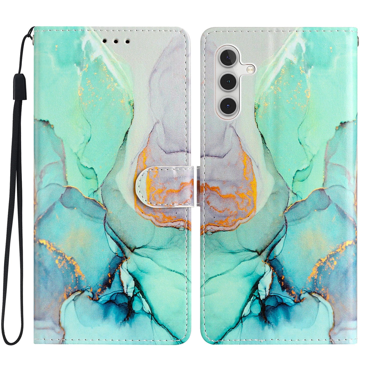 For Samsung Galaxy A25 5G PU Leather Pattern Printing Phone Case Stand Flip Wallet Cover with Strap For Samsung Galaxy A25 5G PU Leather Pattern Printing Phone Case Stand Flip Wallet Cover with Strap
